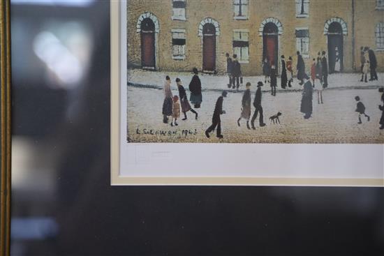 § Laurence Stephen Lowry, RBA, RA (1887–1976) Britain at Play, 18.75 x 24in.